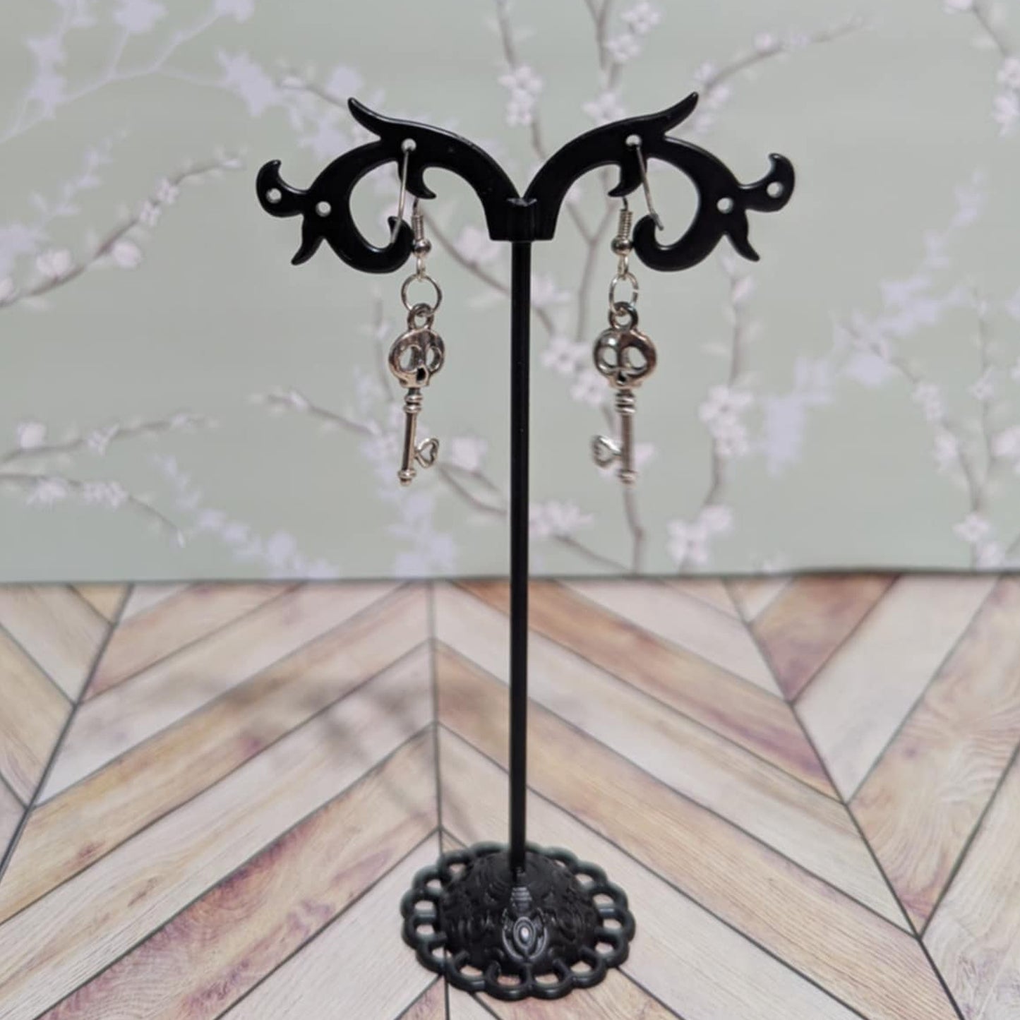 Skull Key Earrings