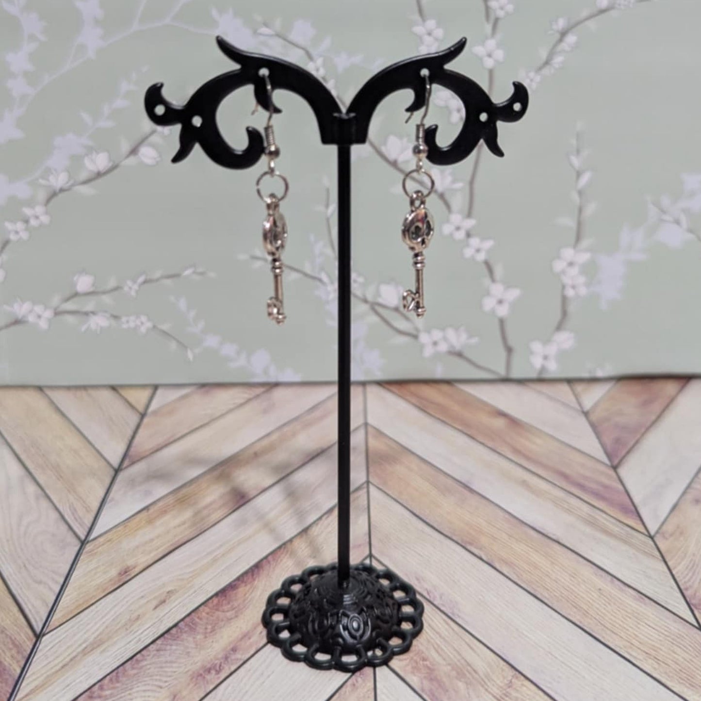 Skull Key Earrings