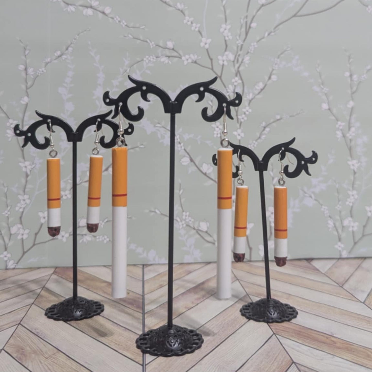 Novelty Cigarette Earrings