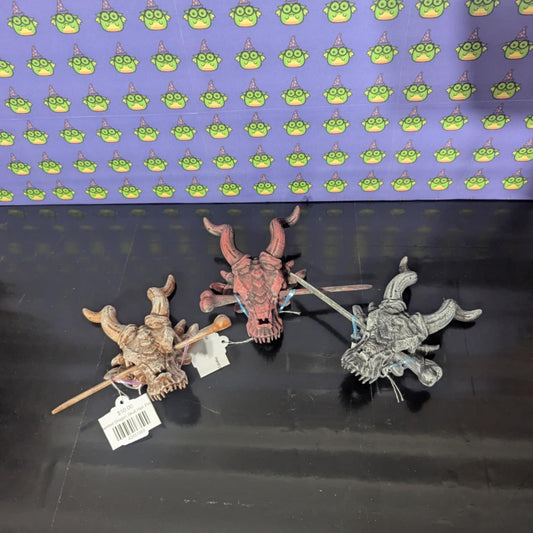 Hand painted Dragon Skull Hair Pin