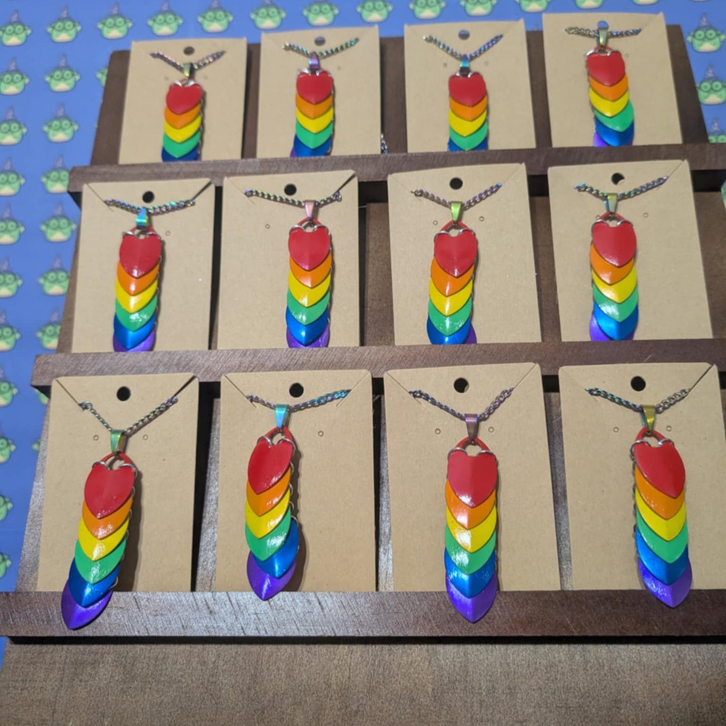 Dragon Scale Rainbow PRIDE Necklace