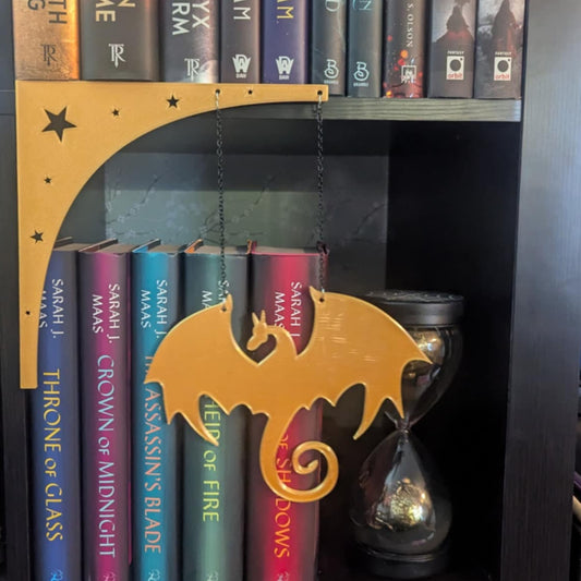 Fantasy Dragon Book Shelf Decoration
