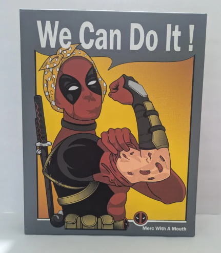 Wade the Riveter 11 x 14 Printed Canvas Wall Art