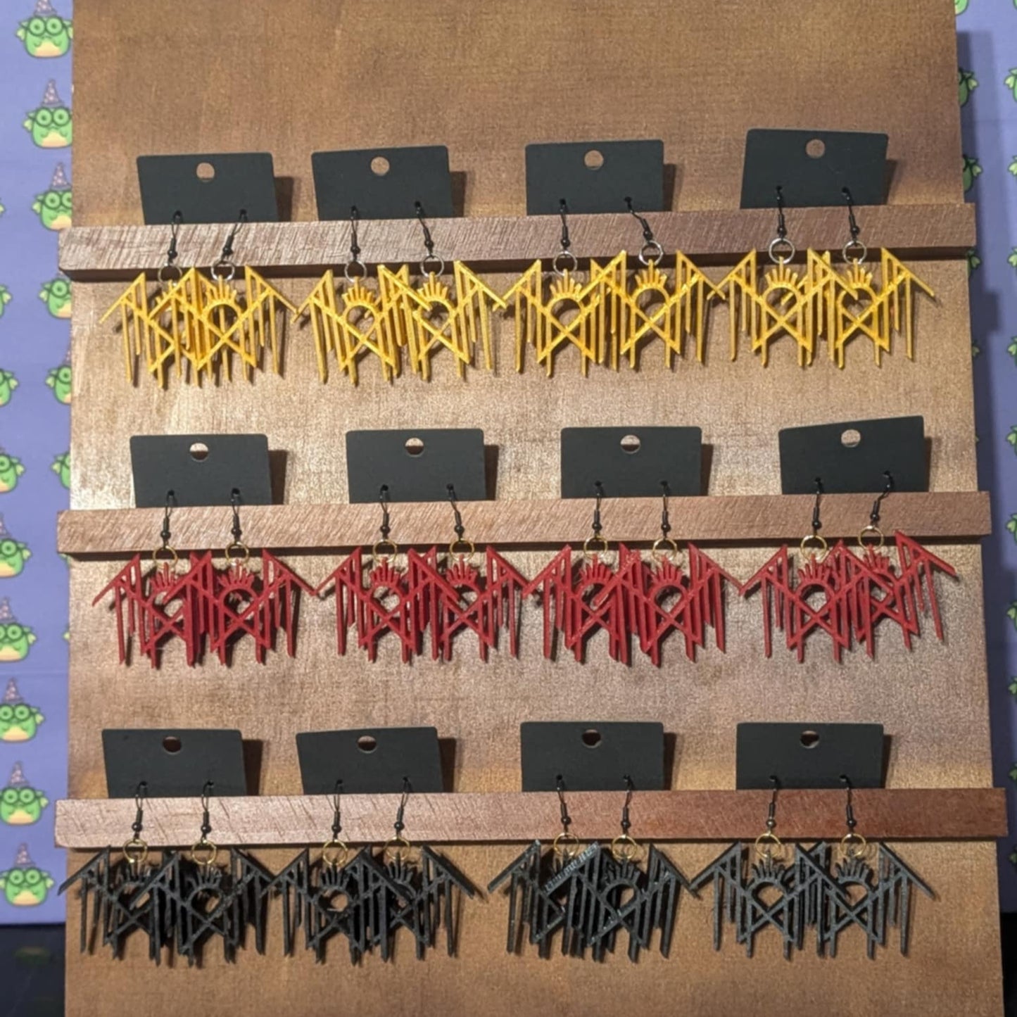 Sleep Token Fan Earrings
