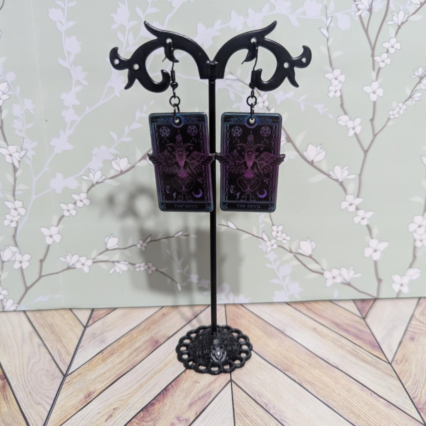 Tarot Card Fish Hook Earrings