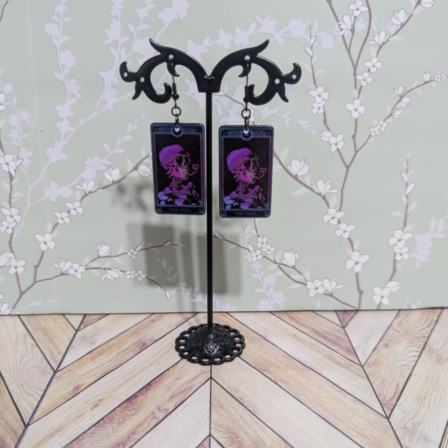 Tarot Card Fish Hook Earrings