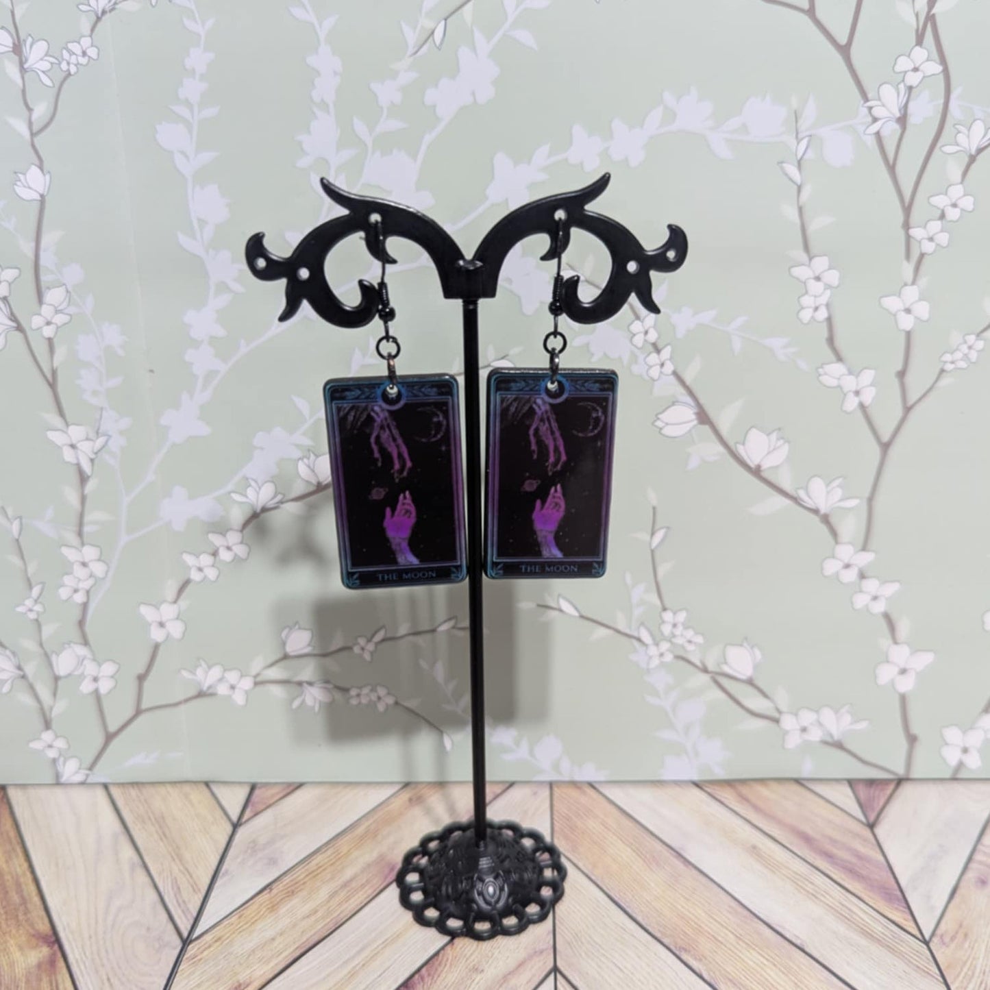 Tarot Card Fish Hook Earrings
